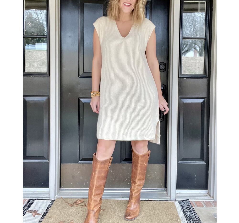 White Sweater Dress